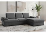 Ecksofa SIT & MORE "Moreno L-Form, B: 247 cm", grau, B:247cm H:82cm T:171cm, 100% Polyester, Sofas, Ecksofa, mit Armteilverstellung, optional Schlaffunktion