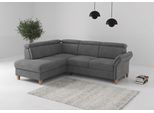 Ecksofa OTTO HOME "Glendale, L-Form", grau, B:247cm H:84cm T:193cm, 90% Polyester, 10% Polyamid, Sofas, Ecksofa, inkl. Kopfteilverstellung, wahlweise mit Vorziehsitz und Bettkasten