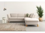 Ecksofa HOME AFFAIRE "Trelleborg L-Form", grau (elephant), B:252cm H:86cm T:213cm, 100% Polyester, Sofas, Ecksofa, Federkern-Polsterung, wahlweise mit Schlaffunktion und Stauraum