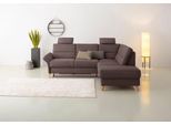 Ecksofa OTTO HOME "Westerland L-Form", braun (espresso), B:238cm H:90cm T:213cm, 98% Polyester 2% Polyamid, Sofas, Ecksofa, Federkern-Polsterung, wahlweise mit Schlaffunktion, Bettkasten