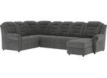 Wohnlandschaft HOME AFFAIRE "Boston U-Form", grau (anthrazit), B:333cm H:102cm T:216cm, 100% Polyester, Sofas, Wohnlandschaft, mit hoher Rückenlehne, wahlweise mit Schlaffunktion & Stauraum