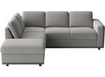 Ecksofa SIT & MORE "Cordoba", grau, B:232cm H:85cm T:212cm, 100% Polyester, Sofas, Ecksofa, wahlweise mit Schlaffunktion und Bettkasten oder Stauraum