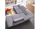 Ecksofa SIT & MORE "Alcatraz L-Form", grau, B:272cm H:94cm T:226cm, Struktur fein (97% Polyester, 3% Polyamid);Luxus-Microfaser ALTARA NUBUCK (95% Polyester, 5% Baumwolle);Struktur (100% Polyester), Sofas, Ecksofa, wahlweise mit Schlaffunktion