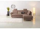 Ecksofa OTTO HOME "Westerland L-Form", grau (taupe), B:238cm H:90cm T:213cm, 98% Polyester 2% Polyamid, Sofas, Ecksofa, Federkern-Polsterung, wahlweise mit Schlaffunktion, Bettkasten