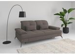 3-Sitzer SIT & MORE "Amica, inkl. Sitztiefenverstellung und Armteilverstellung", braun (schlamm), B:212cm H:90cm T:122cm, 100% Polyester, Sofas, 3-Sitzer, wahlweise mit Kopfteilverstellung und Schlaffunktion