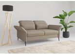 3-Sitzer SIT & MORE "Emely, inkl. Sitztiefenverstellung", grau (taupe), B:199cm H:92cm T:123cm, 95%Polyester, 5% Polyamid, Sofas, 3-Sitzer, wahlweise mit Schlaffunktion, Kopf- & Armteilverstellung