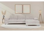 Ecksofa DIE PLANBAR "Recamiere MP-IN14007 L-Form, Breite 318 cm", cord ecru, B:318cm H:84cm T:180cm, 100% Polyester, Sofas, Ecksofa, wahlweise mit Schlaffunktion und verstellbaren Kopfstützen