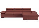 Ecksofa SIT & MORE "Alcudia L-Form", rot (merlot), B:286cm H:73cm T:174cm, Sofas, Ecksofa, wahlweise mit Schlaffunktion