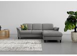 Ecksofa SIT & MORE "Maggiore L-Form", grau, B:258cm T:173cm, 98% Polyester, 2% Polyamid, Sofas, Ecksofa, wahlweise mit Kopfteilverstellung, Schlaffunktion und Bettkasten