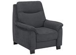 Sessel OTTO HOME "Boccaccio", grau, B:93cm H:104cm T:96cm, Struktur weich (90% Polyester / 10% Polyamid);Luxus-Microfaser (100% Polyester);Luxus-Microfaser Vintageoptik(100% Polyester), Sessel, Sessel, mit Federkern, incl. Kopfteilverstellung