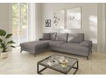 Ecksofa SIT & MORE "Morris Jubi L-Form, B: 247 cm", grau (taupe), B:247cm H:83cm T:171cm, 100% Polyester, Sofas, Ecksofa, mit Armteilfunktion & 1 Zierkissen, optional Schlaffunktion
