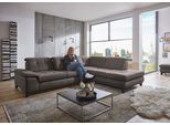 Ecksofa DIE PLANBAR "MP-IN18012 L-Form mit Federkern-Polsterung", grau (anthrazit), B:310cm H:85cm T:260cm, 100% Polyester, Sofas, Ecksofa, Sitztiefenverstellung, optional Kopfteilverstellung & Schlaffunktion