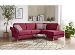 Ecksofa SIT & MORE "Clio L-Form", rot (bordeaux), B:254cm H:89cm T:190cm, Sofas, Ecksofa, wahlweise mit Schlaffunktion und Bettkasten, inklusive Federkern
