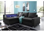 COLLECTION AB "Relax L-Form, B: 223 cm" Schlaffunktion, Bettkasten, Regal & 1 Zierkissen, optional Licht