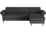 Ecksofa OTTO HOME "Calypso L-Form", grau (anthrazit), B:260cm H:85cm T:172cm, 100% Polyester, Sofas, Ecksofa, mit motorischen Funktionen im Sofa und Recamiere
