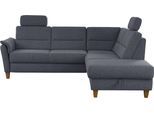 Ecksofa HOME AFFAIRE "Palmera L-Form, B: 236 cm", grau (anthrazit), B:236cm H:89cm T:212cm, 100% Polyester;Struktur (100% Polyester);Luxus-Microfaser in Lederoptik (100% Polyester), Sofas, Ecksofa, optional Schlaffunktion & Bettkasten, Federkern