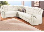 Ecksofa SIT & MORE "Bellevue L-Form", weiß (altweiß), B:265cm H:94cm T:215cm, PRIMABELLE-Microfaser (100% Polyester);SOFTLUX-Kunstleder;Luxus-NaturLEDER, Sofas, Ecksofa, wahlweise mit Schlaffunktion
