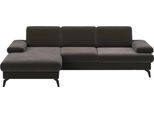 Ecksofa SIT & MORE "Morris L-Form, inkl. Sitztiefenverstellung", grau (fango), B:275cm H:82cm T:171cm, 100% Polyester, Sofas, Ecksofa, wahlweise mit Armteilverstellung, Schlaffunktion & Bettkasten