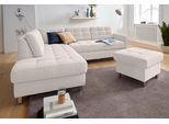 Ecksofa SIT & MORE "Picasso L-Form", beige (linen), B:233cm H:80cm T:196cm, Struktur fein (100% Polyester), Sofas, Ecksofa, wahlweise mit Schlaffunktion und Bettkasten