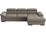 Ecksofa SIT & MORE "Viola, Leder, L-Form, B: 260 cm, mit Armteil- und Kopfteilvertsellung", beige (delphine), B:260cm H:73cm T:174cm, Sofas, Ecksofa, optional mit Schlaffunktion
