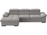 Ecksofa SIT & MORE "Viola, L-Form, B: 260 cm", grau, B:260cm H:73cm T:174cm, 100% Polyester, Sofas, Ecksofa, optional Schlaffunktion,inkl Armteil- & Kopfteilverstellung