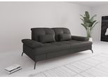2,5-Sitzer SIT & MORE "Amica, inkl. Sitztiefenverstellung und Armteilverstellung", grau (anthrazit), B:202cm H:90cm T:122cm, Sofas, 2 5-Sitzer, wahlweise mit Kopfteilverstellung und Schlaffunktion