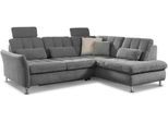 Ecksofa DIE PLANBAR "MP-IN20016 L-Form mit Kaltschaum-Polsterung", grau, B:242cm H:87cm T:116cm, 100% Polyester, Sofas, Ecksofa, optional Kopfstützen & Schlaffunktion, mit Kaltschaum-Polsterung