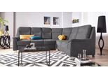 Ecksofa SIT & MORE "Boccaccio L-Form", grau, B:265cm H:104cm T:215cm, Kunstleder SOFTLUX;Luxus-Microfaser (90% Polyester, 10% Polyamid);Flachgewebe (100% Polyester), Sofas, Ecksofa, mit Federkern und Kopfteilverstellung, wahlweise mit Schlaffunktion