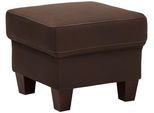 Polsterhocker OTTO HOME "Arngast", braun (mokka), B:58cm H:48cm T:58cm, Luxus-Microfaser (100% Polyester);Struktur fein, (100% Polyester);Luxus-Microfaser Lederoptik (100% Polyester), Hocker, Polsterhocker, passend zur »Arngast«-Serie