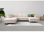Wohnlandschaft SIT & MORE "Maggiore U-Form", grau (elefant), B:312cm T:224cm, 95% Polyester, 5% Polyamid, Sofas, Wohnlandschaft, wahlweise mit Kopfteilverstellung, Schlaffunktion und Stauraum