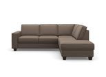 Ecksofa OTTO HOME "County L-Form", braun (nuss), B:236cm H:81cm T:213cm, Luxus-Microfaser (100% Polyester);Struktur fein (100% Polyester);Luxus-Microfaser weich (9ß% Polyester, 10% Polyamid), Sofas, Ecksofa, wahlweise Ottomane links oder rechts, mit Federkern-Polsterung