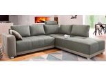 Ecksofa JOCKENHÖFER GRUPPE "Orlando L-Form, B: 257 cm", braun (schlamm), B:257cm H:82cm T:215cm, Softlux-Kunstleder, im Korpus;Farbe greige: Struktur (45% Polyacryl, 35%Polyester, 20%Baumwolle);Farbe petrol: Struktur in Sitz und Kissen (87% Polyester, 13%Polyacryl);Alca Top (100% Polyester), im Korpus;Alle Farben außer greige + petrol: Struktur in Sitz und Kissen (65% Polyacryl, 35% Polyester), So