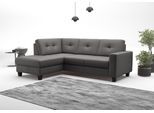 Ecksofa OTTO HOME "Varese", braun (mocca), B:226cm H:91cm T:170cm, Sofas, Ecksofa, wahlweise mit Schlaffunktion und Bettkasten