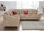 Ecksofa SIT & MORE "Salsa L-Form", beige, B:264cm H:86cm T:244cm, Bedruckte Microfaser (100% Polyester);Luxus-Microfaser ALTARA NUBUCK (100% Polyester);Struktur (100% Polypropylen), Sofas, Ecksofa, mit Federkern, wahlweise mit Schlaffunktion