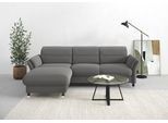 Ecksofa SIT & MORE "Grenoble L-Form mit Federkern", grau, B:251cm H:85cm T:161cm, Sofas, Ecksofa, wahlweise mit Schlaffunktion, Bettkasten, Arm- und Kopfteilverstellung