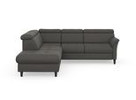Ecksofa SIT & MORE "Marano L-Form", grau (grau 94), B:252cm T:216cm, 100% Polyester, Sofas, Ecksofa, inklusive Kopfteilverstellung, optional Schlaffunktion & Bettkasten
