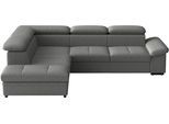 Ecksofa SIT & MORE "Viola, L-Form, B. 249 cm", grau, B:249cm H:73cm T:226cm, 100% Polyester, Sofas, Ecksofa, optional Schlaffunktion