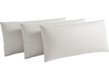 Sofakissen SIT & MORE "Vanity Leder, 3er Set, B: 60 cm", weiß (reinweiß), B:60cm H:30cm T:12cm, Leder, Polsterauflagen, Sofakissen
