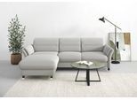 Ecksofa SIT & MORE "Grenoble L-Form mit Federkern", silber, B:251cm H:85cm T:161cm, Sofas, Ecksofa, wahlweise mit Schlaffunktion, Bettkasten, Arm- und Kopfteilverstellung