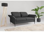 2,5-Sitzer SIT & MORE "Emely, inkl. Sitztiefenverstellung", grau (dunkelgrau), B:189cm H:92cm T:123cm, 95%Polyester, 5% Polyamid, Sofas, 2 5-Sitzer, wahlweise mit Schlaffunktion, Kopf- & Armteilverstellung