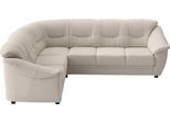 Ecksofa SIT & MORE "Savona L-Form, B. 262 cm, Komfortsitz, Eckcouch mit Stoff- & Lederwahl", creme, B:262cm H:90cm T:212cm, Sofas, Ecksofa, optional Schlaffunktion, Liegefl. 120x195 cm