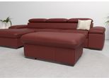 Stauraumhocker OTTO HOME "Alberto", rot (merlot), B:101cm H:43cm T:68cm, Luxus-Microfaser in Lederoptik (100% Polyester);Microfaser in Antiklederoptik (100% Polyester);Luxus-Microfaser Vintageoptik (100% Polyester);Luxus-Microfaser weich (90%Polyester 10%Polyamid), Hocker, Stauraumhocker, gross, mit Stauraum