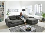 Ecksofa DIE PLANBAR "MP-IN17041 L-Form, Breite 325 cm", grau (anthrazit), B:325cm H:85cm T:195cm, 100% Polyester, Sofas, Ecksofa, Sitztiefenverstellung, optional Kopfteilverstellung & Schlaffunktion