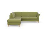 Ecksofa SIT & MORE "Visby L-Form", grün, B:248cm H:87cm T:213cm, Sofas, Ecksofa, Wahlweise mit Schlaffunktion und Stauraum, frei im Raum stellbar