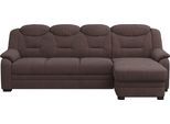 Ecksofa COTTA "Marcus L-Form", grau (charcoal), B:257cm H:99cm T:162cm, 100% Polyester, Sofas, Ecksofa, wahlweise mit Schlaffunktion