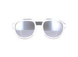 Moncler ML0055 24C witte rookspiegel zonnebril