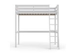 Weber Industries Hochbett, Weiß, Holz, Echtholz,Pinie, 90x200 cm, Kinderzimmer & Jugendzimmer, Kindermöbel, Kinderbetten, Hochbetten