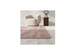 Kurzflorteppich Waschbar ISAR, einfarbig, aus Polyester, Rosa, 160 x 220 cm
