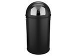 P & B Abfalleimer, Schwarz, Metall, 50 L, 74 cm, Küchen, Küchenausstattung, Mülleimer