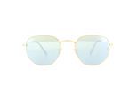 Ray-Ban Zonnebril Hexagonal 3548N 001/30 Goud Zilver Mirror 54mm